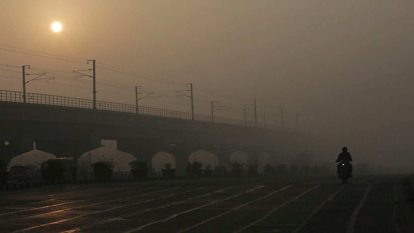 Contaminaci&oacute;n en la ciudad india de Nueva Delhi