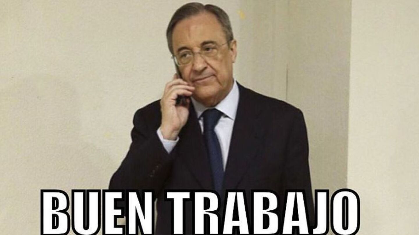 Florentino P&eacute;rez, protagonista de los 'memes' del sorteo de Champions