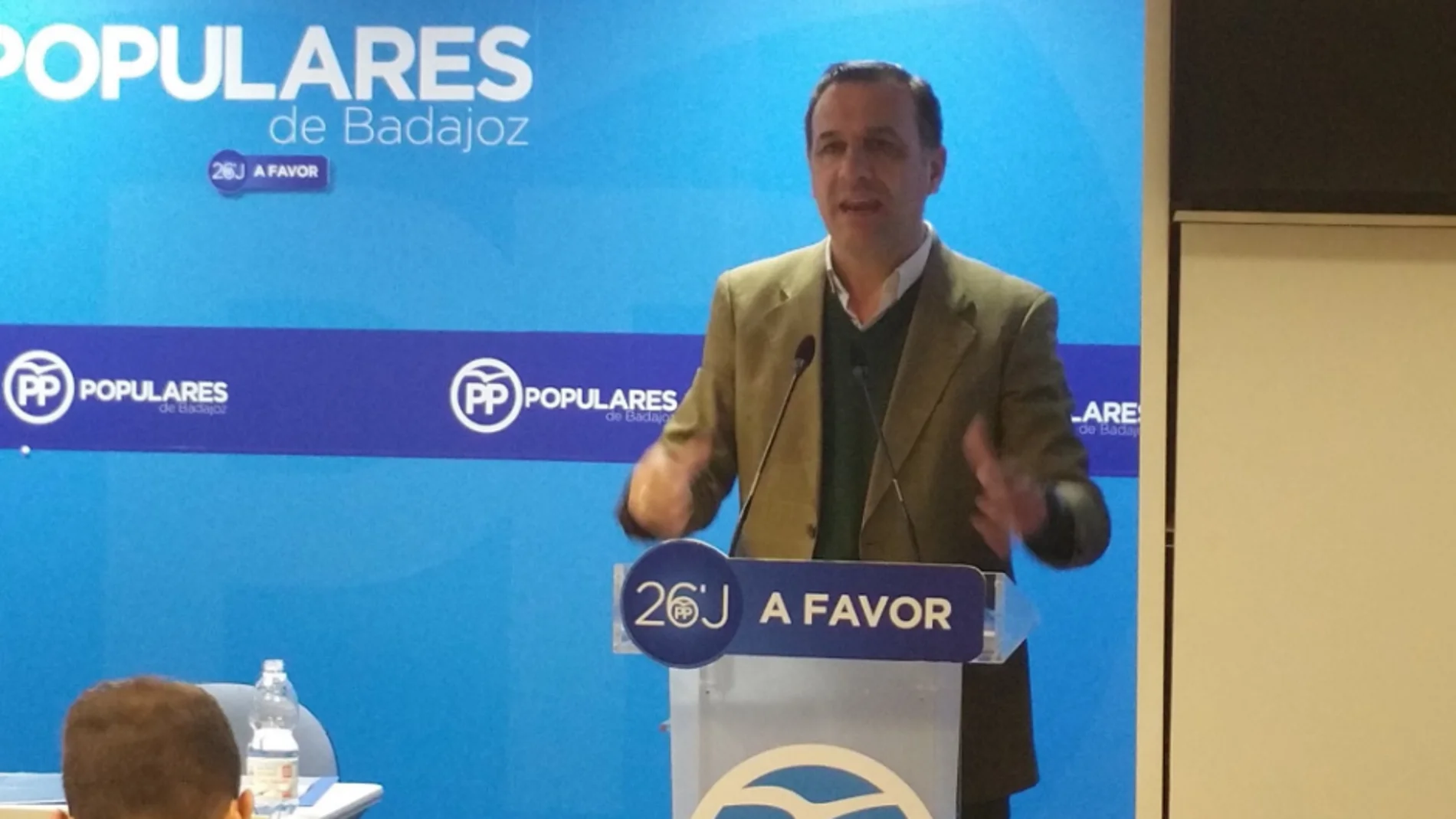 Juan Antonio Morales, secretario provincial del PP de Badajoz y diputado de la Asamblea de Extremadura