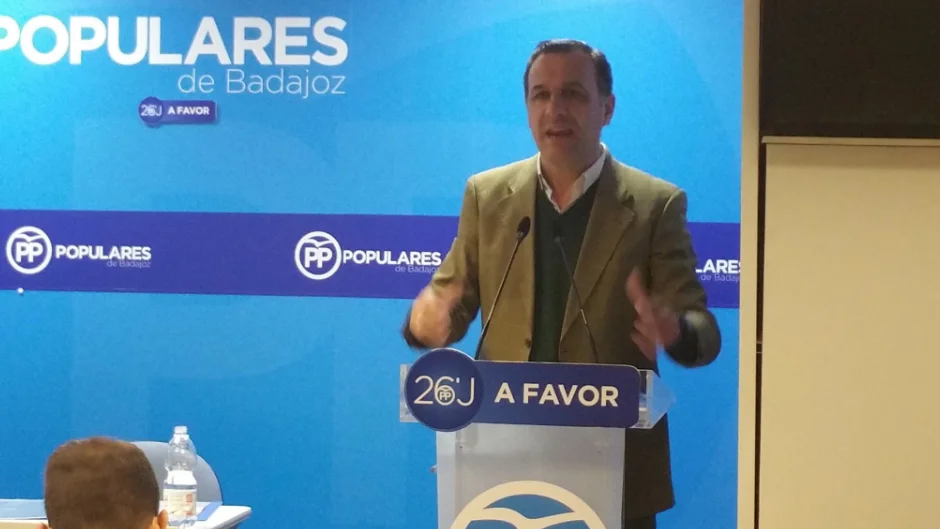 Juan Antonio Morales, secretario provincial del PP de Badajoz y diputado de la Asamblea de Extremadura