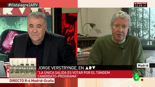 Frame 122.370475 de: Jorge Verstrynge: "La eliminación de Pablo Iglesias como líder de Podemos sería una catástrofe para el partido" Frame 122.370475 de: Jorge Verstrynge: "La eliminación de Pablo Iglesias como líder de Podemos sería una catástrofe para el partido"