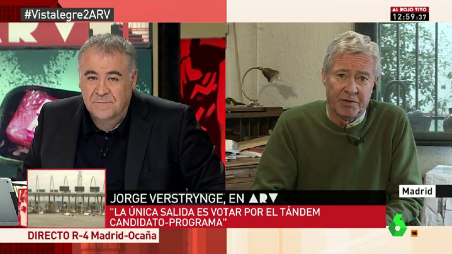 Frame 122.370475 de: Jorge Verstrynge: "La eliminaci&oacute;n de Pablo Iglesias como l&iacute;der de Podemos ser&iacute;a una cat&aacute;strofe para el partido"
