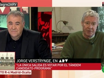 Frame 122.370475 de: Jorge Verstrynge: "La eliminación de Pablo Iglesias como líder de Podemos sería una catástrofe para el partido" Frame 122.370475 de: Jorge Verstrynge: "La eliminación de Pablo Iglesias como líder de Podemos sería una catástrofe para el partido"