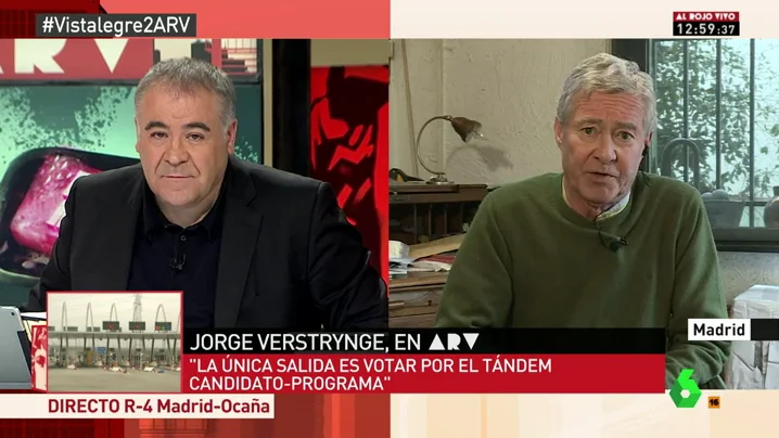 Frame 122.370475 de: Jorge Verstrynge: "La eliminación de Pablo Iglesias como líder de Podemos sería una catástrofe para el partido"