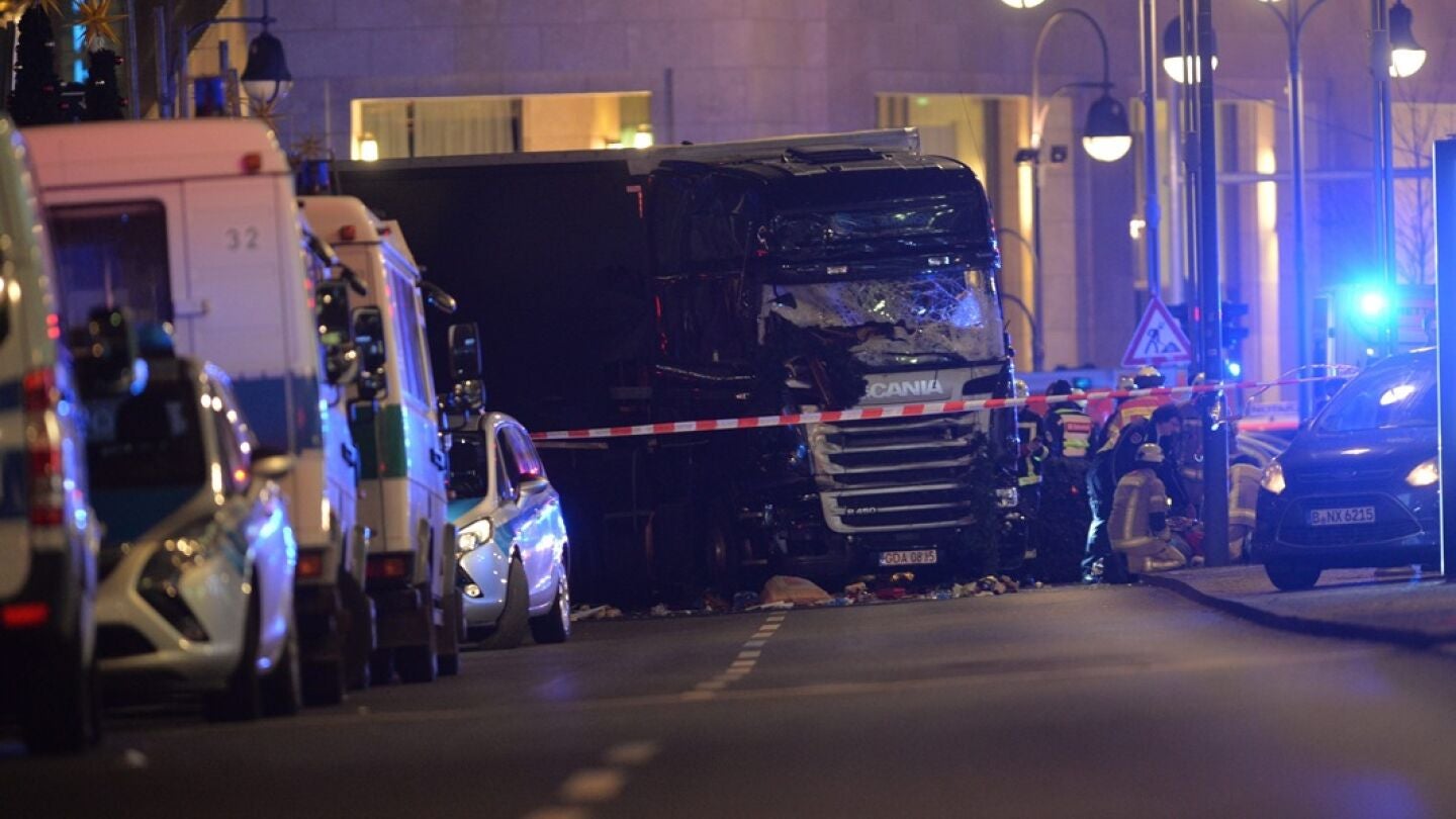 Cami&oacute;n con el que se ha llevado a cabo el ataque de Berl&iacute;n