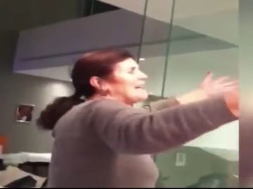 Madre de Cristiano celebrando el Mundial de Clubes Madre de Cristiano celebrando el Mundial de Clubes