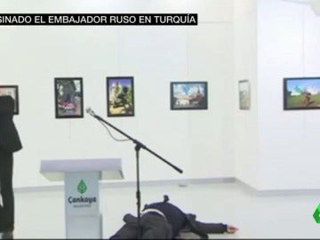 Frame 12.332307 de: El embajador ruso en Turquía, asesinado a tiros en la inauguración de una exposición Frame 12.332307 de: El embajador ruso en Turquía, asesinado a tiros en la inauguración de una exposición