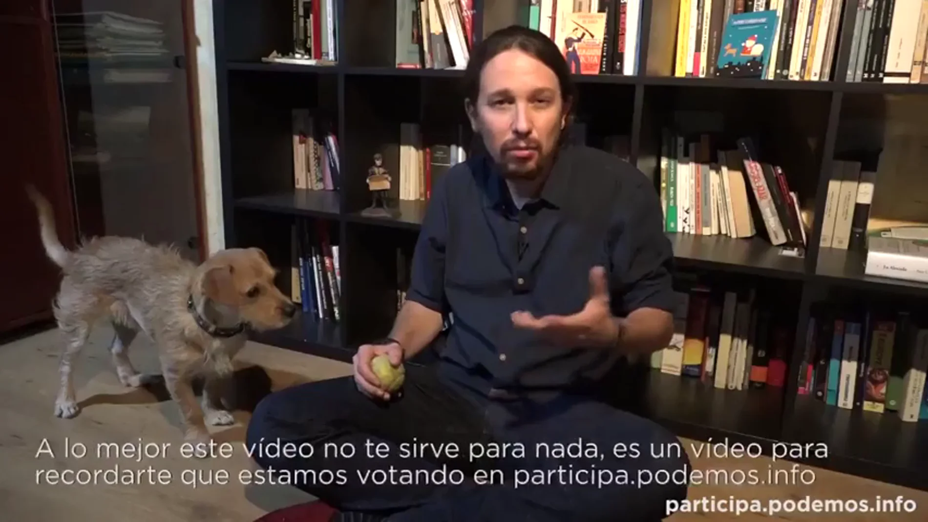 Frame 12.163197 de: Pablo Iglesias pide ayuda para su perro Tirso