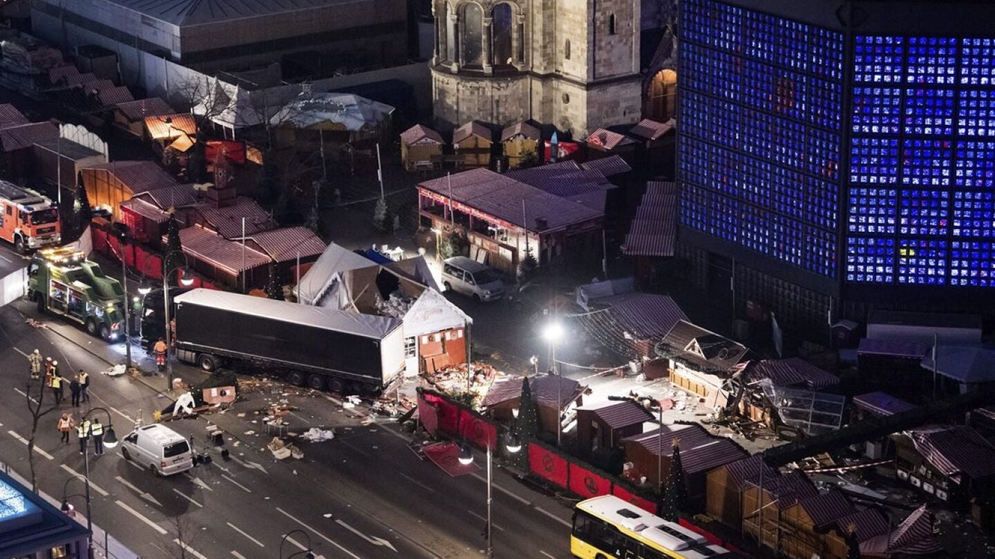 Imagen del ataque terrorista en el centro de Berl&iacute;n