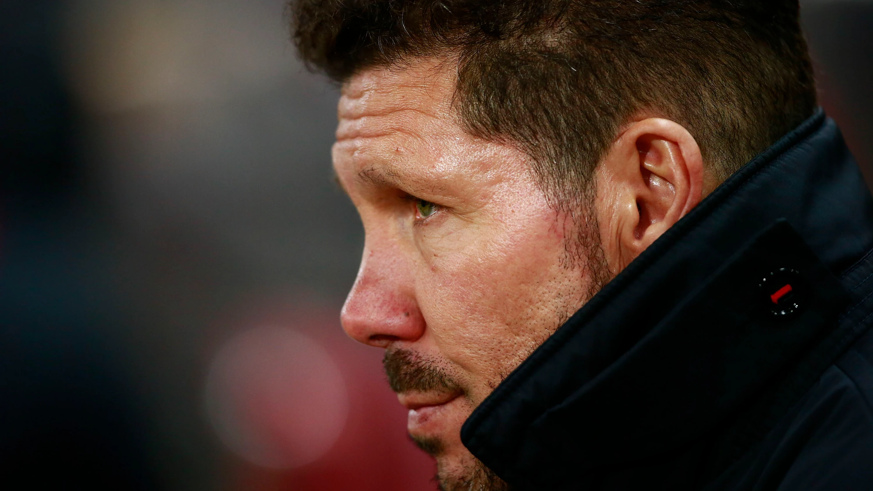 Simeone, durante el partido contra el Guijuelo