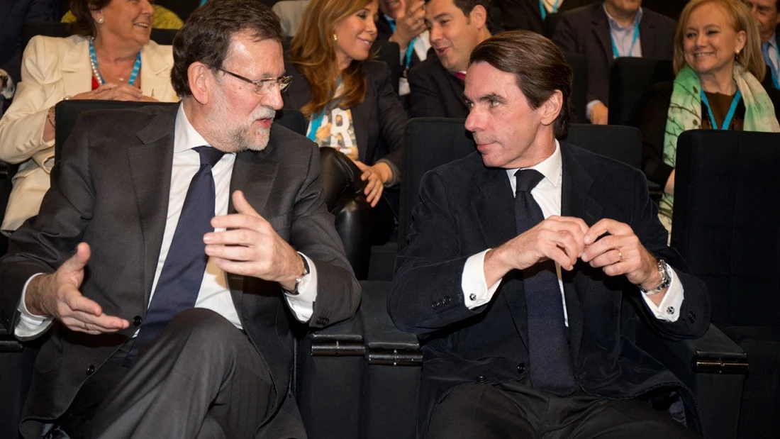 Rajoy y Aznar en un acto