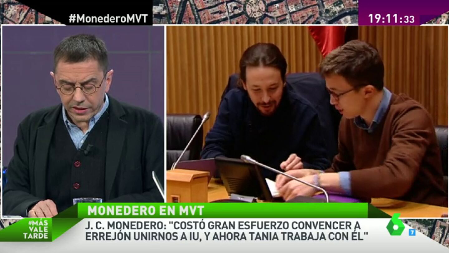Frame 30.952943 de: Juan Carlos Monedero, a Errej&oacute;n: "Cuando pierde tu proyecto pol&iacute;tico tienes que irte"