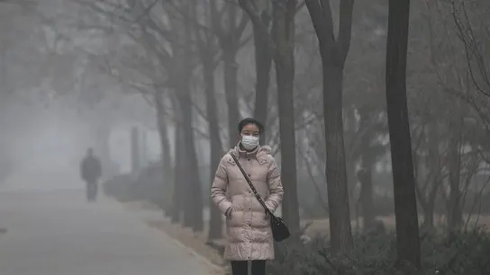 Imagen de la contaminación en China Imagen de la contaminación en China