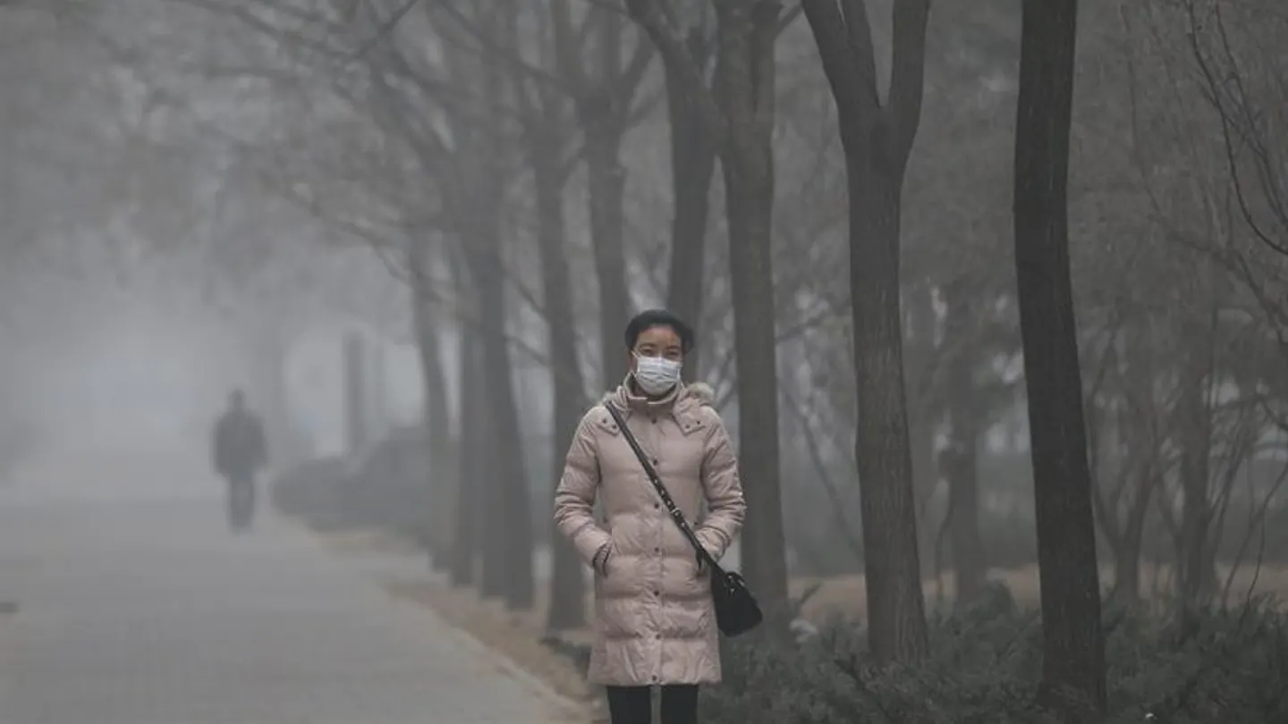 Imagen de la contaminación en China Imagen de la contaminación en China