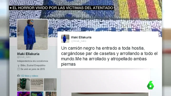 Frame 18.041341 de: Un español, entre los heridos por el atropello de un camión en Berlín: "Sólo me he roto tibia, peroné y cadera"