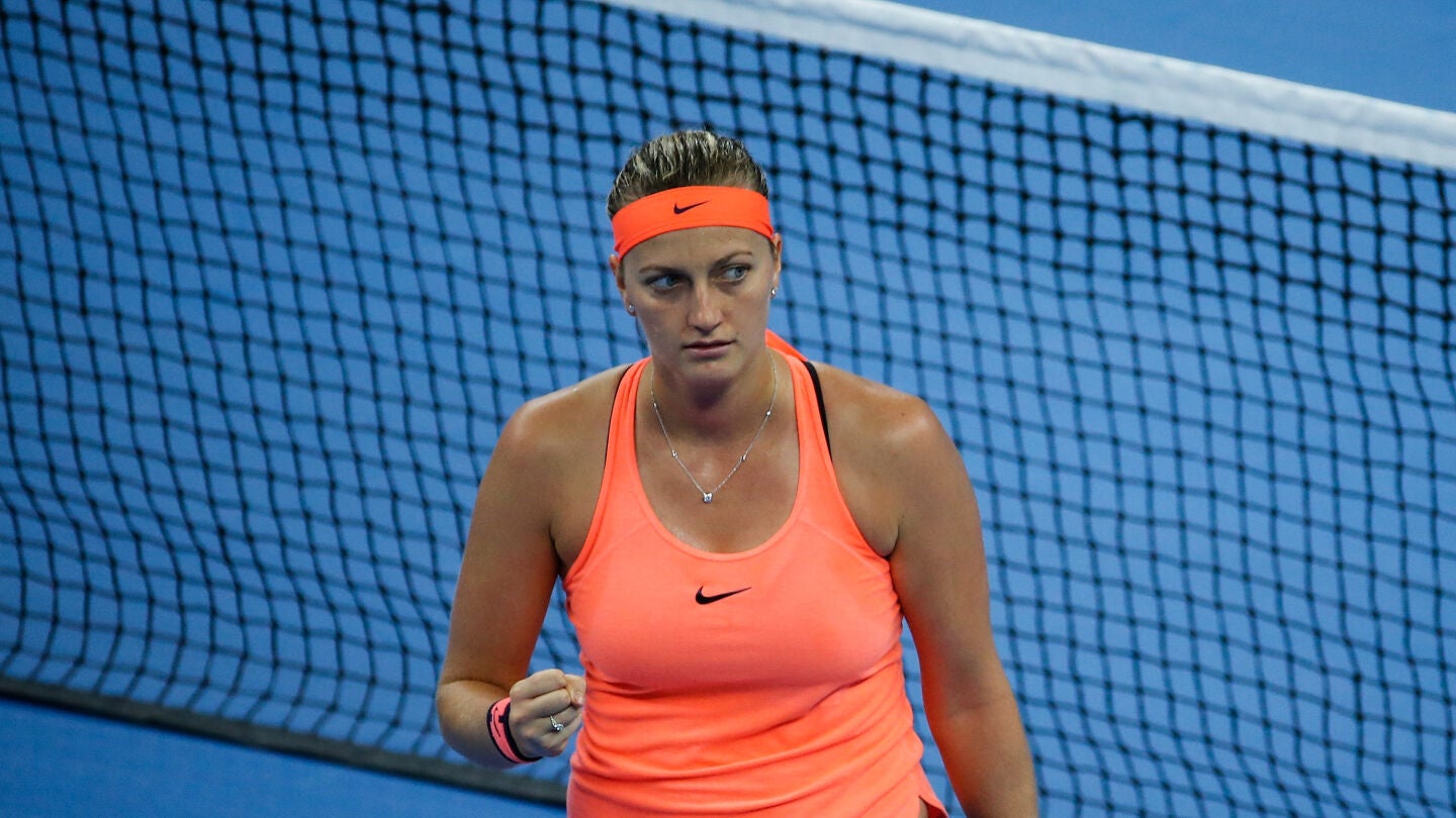 La tenista checa Petra Kvitova, durante un partido