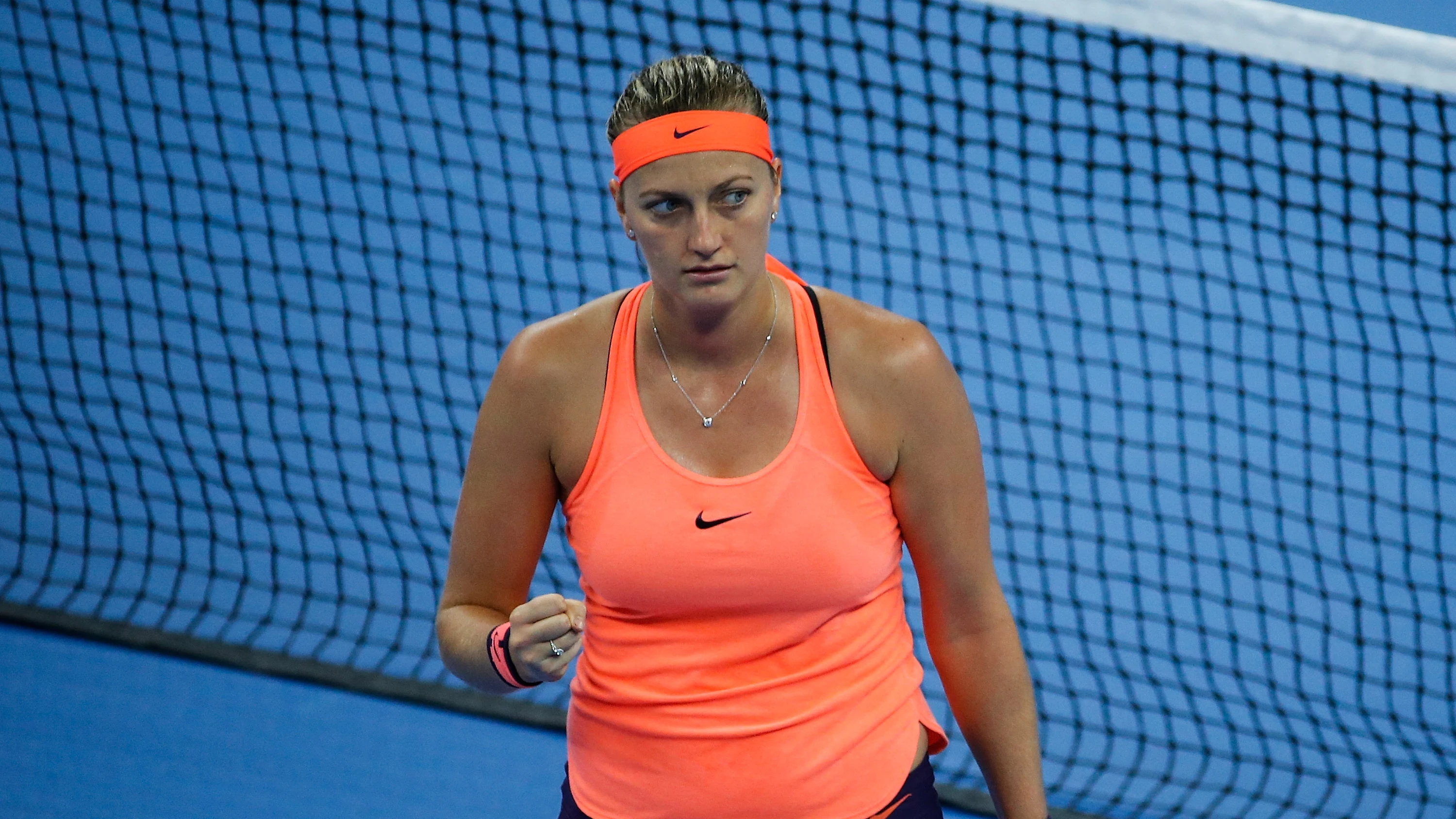 La tenista checa Petra Kvitova, durante un partido