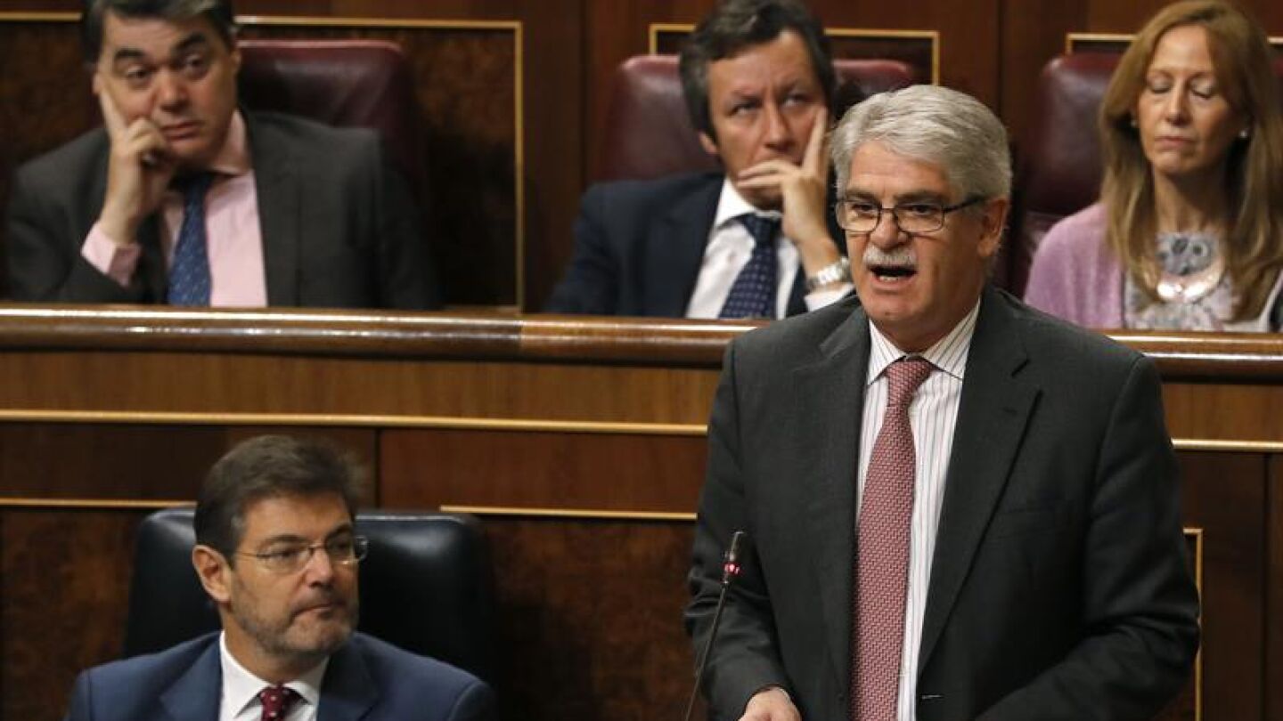 Alfonso Dastis, ministro de Asuntos Exteriores, en el Congreso de los Diputados