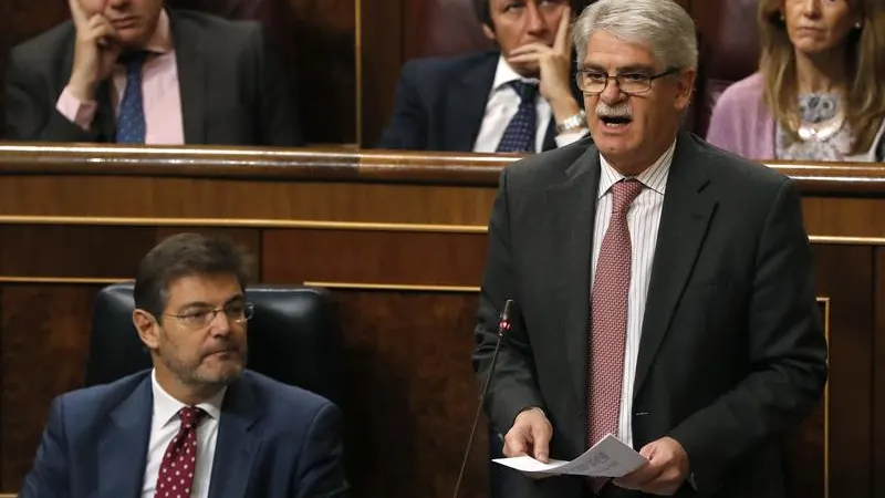 Alfonso Dastis, ministro de Asuntos Exteriores, en el Congreso de los Diputados