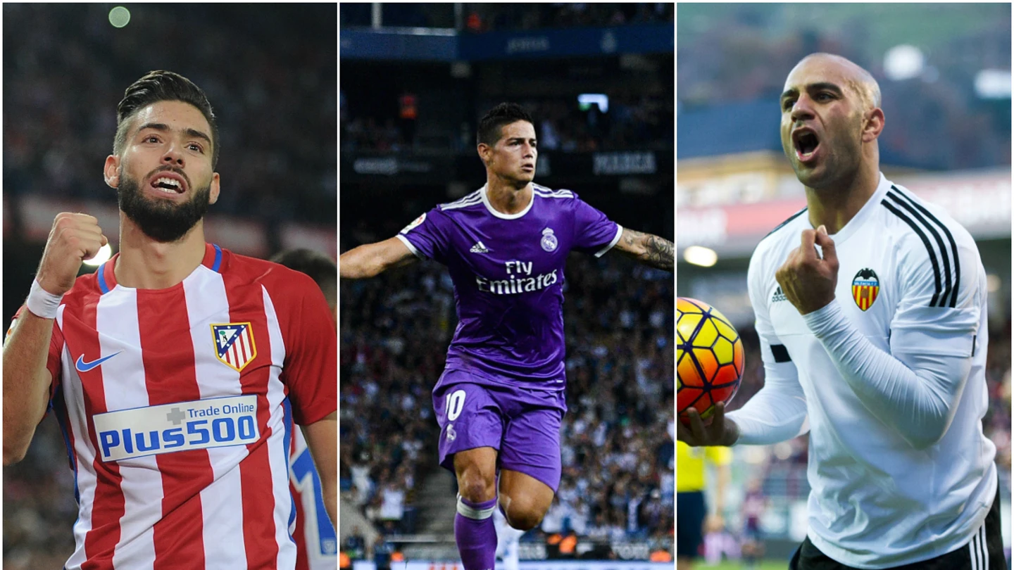 Carrasco, James Rodríguez y Abdennour Carrasco, James Rodríguez y Abdennour