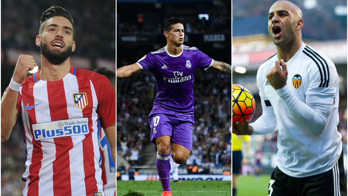 Carrasco, James Rodríguez y Abdennour Carrasco, James Rodríguez y Abdennour