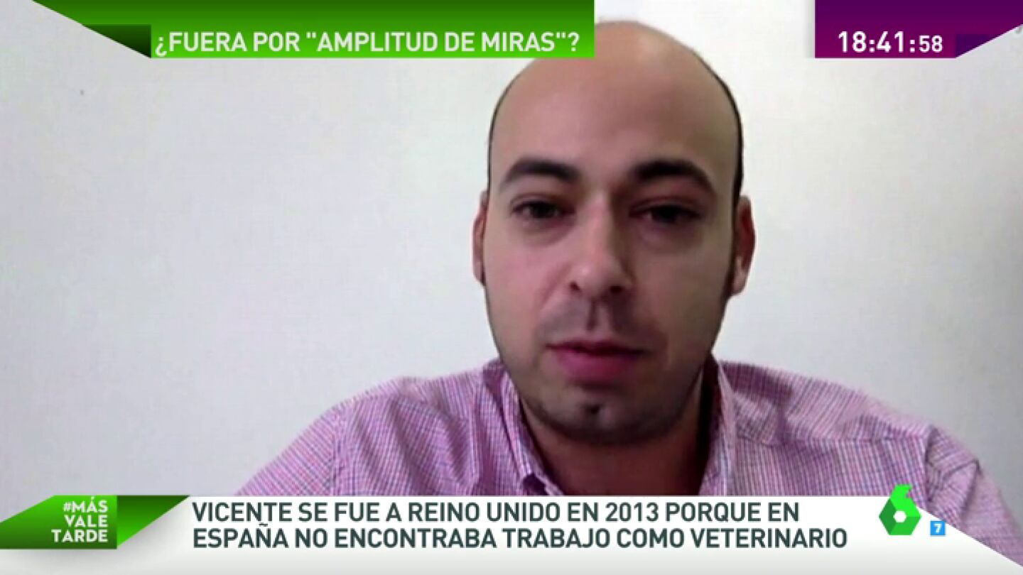 Frame 52.381034 de: Vicente se march&oacute; a Reino Unido en 2013: "Me vine por necesidad no porque me guste conocer Europa"