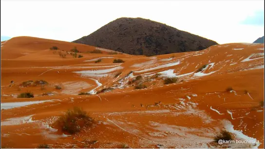 Imagen del Sahara nevado Imagen del Sahara nevado