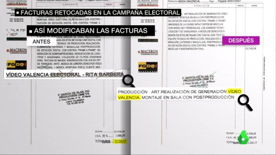 Facturas manipuladas del PP