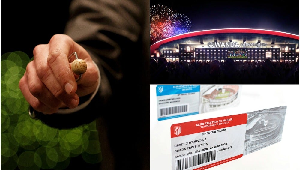 Los socios del Atleti podrán optar a un abono en el Wanda Metropolitano jugando a la Lotería con su número de carné