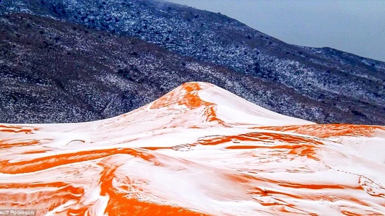 Imagen del Sahara nevado Imagen del Sahara nevado