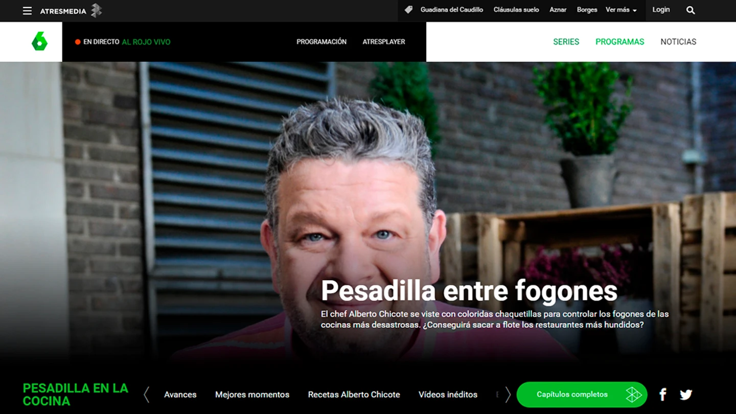 Imagen de la web de Pesadilla en la cocina en laSexta.com Imagen de la web de Pesadilla en la cocina en laSexta.com