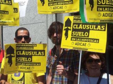 Manifestación contra las cláusulas suelo Manifestación contra las cláusulas suelo
