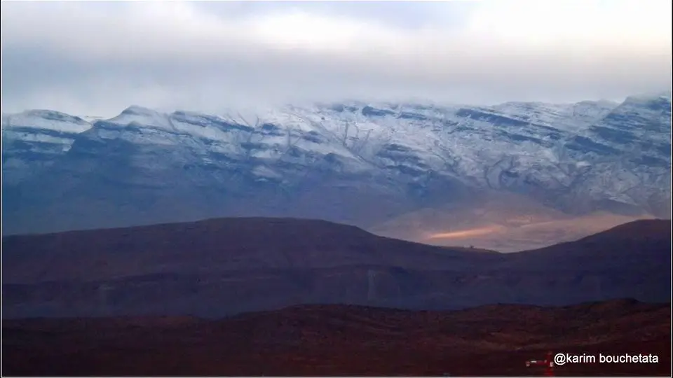 Imagen del Sahara nevado