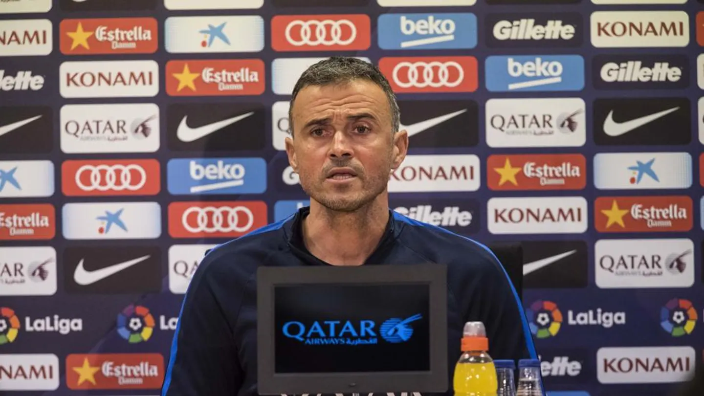 Luis Enrique, en rueda de prensa Luis Enrique, en rueda de prensa