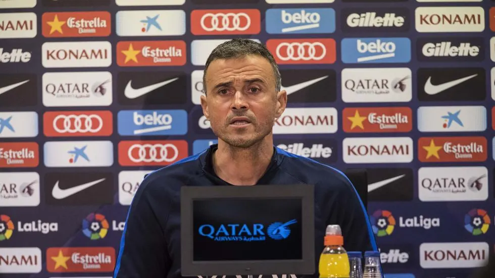 Luis Enrique, en rueda de prensa