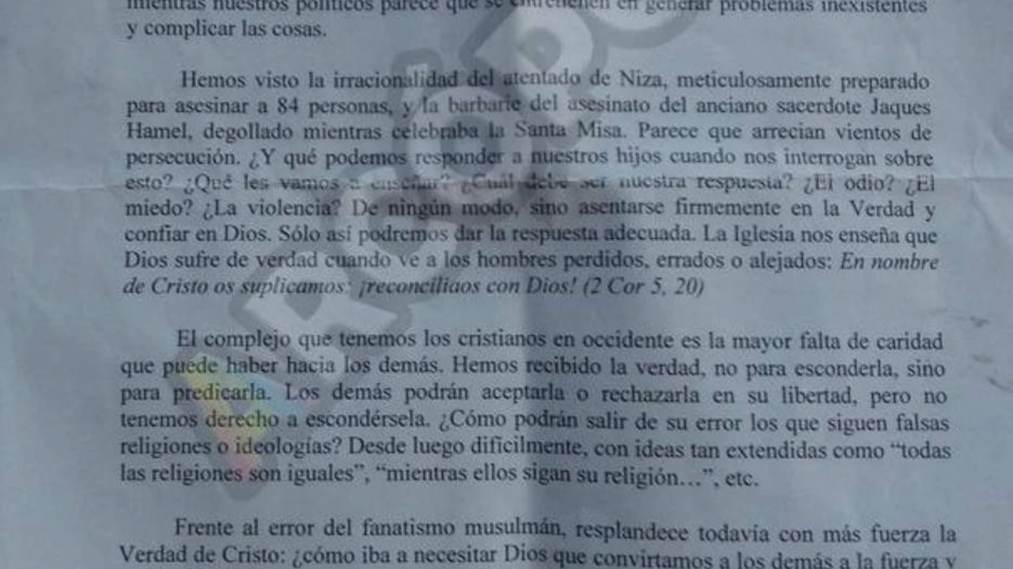 Carta escrita por el director sancionado Carta escrita por el director sancionado