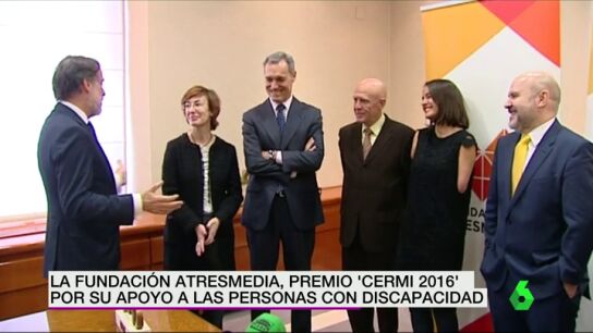 Frame 12.602175 de: La Fundaci&oacute;n Atresmedia, premio 'CERMI 2016' por su apoyo a las personas con discapacidad