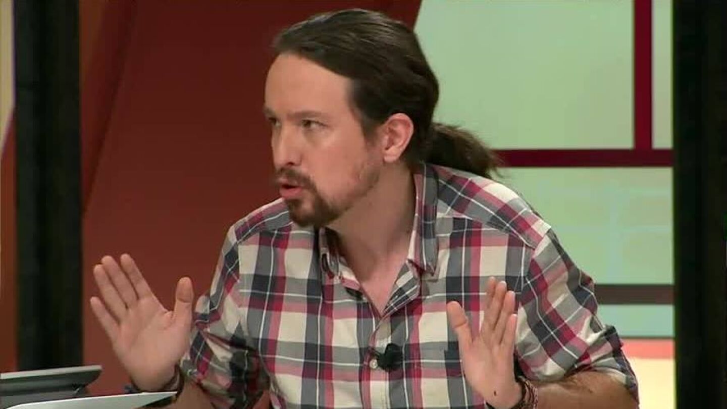 Pablo Iglesias, l&iacute;der de Podemos, en Al Rojo Vivo