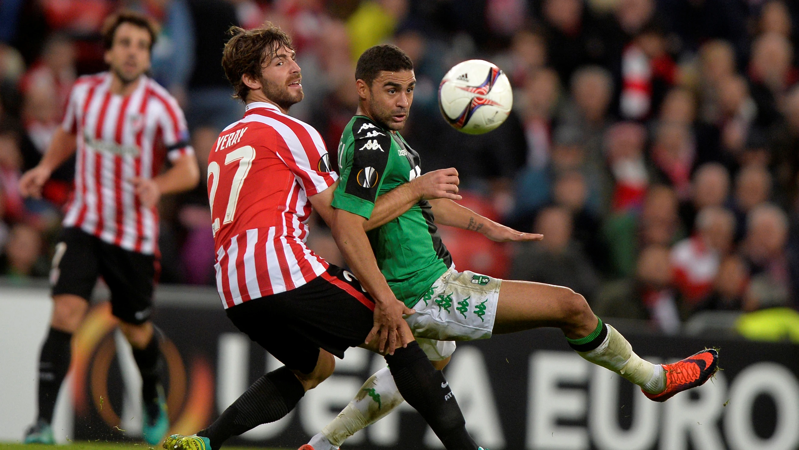 Yeray Álvarez, durante un partido con el Athletic