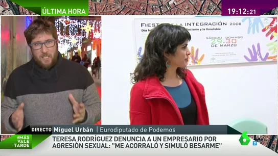 Frame 64.03175 de: Miguel Urbán, sobre el acoso sexual a Teresa Rodríguez: "Si nos tocan a una, nos tocan a todas" Frame 64.03175 de: Miguel Urbán, sobre el acoso sexual a Teresa Rodríguez: "Si nos tocan a una, nos tocan a todas"