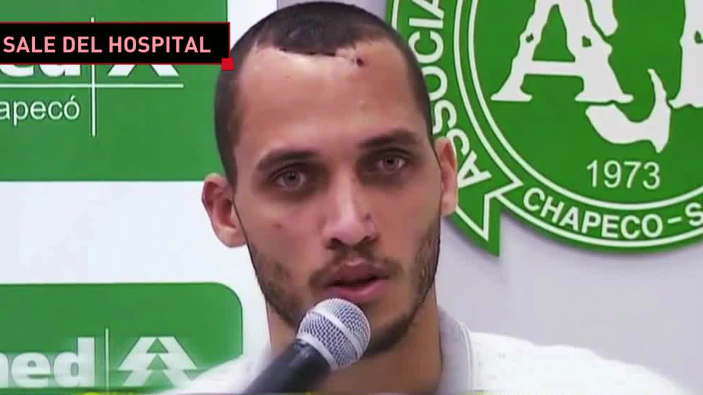 Helio Neto, superviviente del Chapecoense Helio Neto, superviviente del Chapecoense