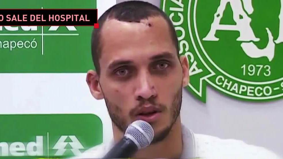 Helio Neto, superviviente del Chapecoense