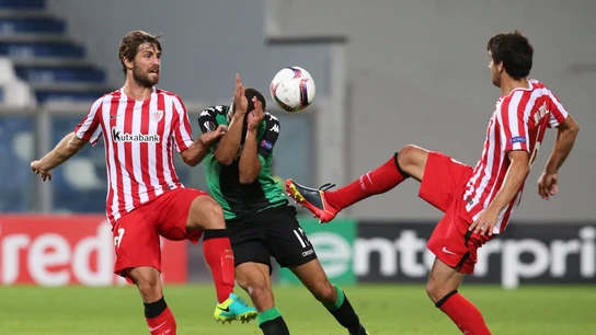 Yeray, durante un partido con el Athletic Yeray, durante un partido con el Athletic