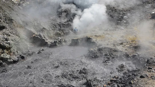 El volcán Campi Flegrei, en Nápoles El volcán Campi Flegrei, en Nápoles