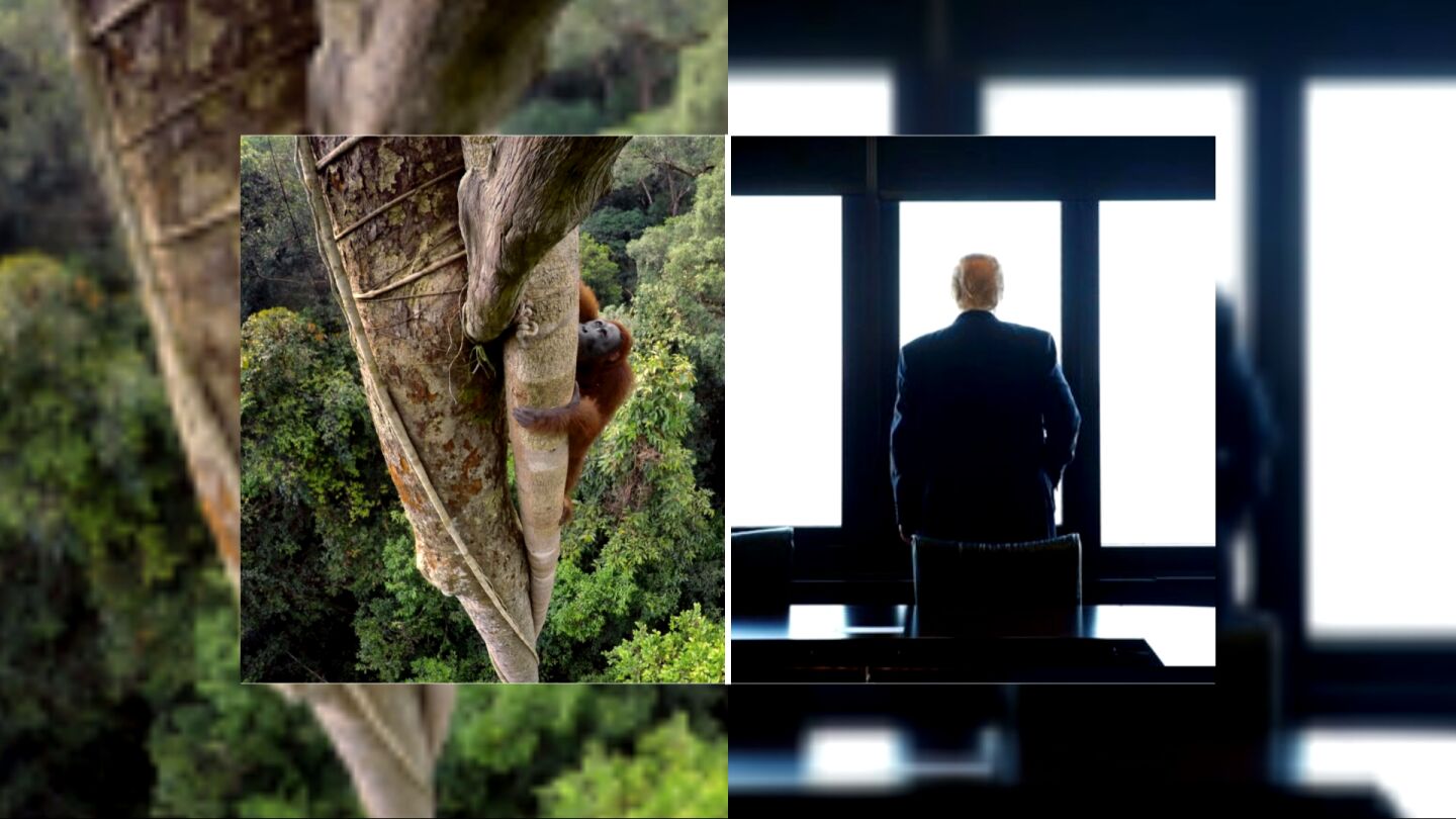 Un primate VS Donald Trump en el duelo de im&aacute;genes National Geographic-Reuters