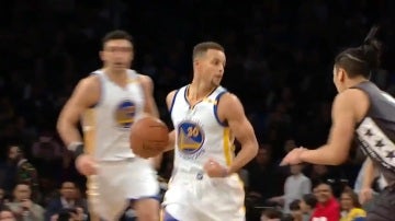 Stephen Curry, en un partido de los Warriors