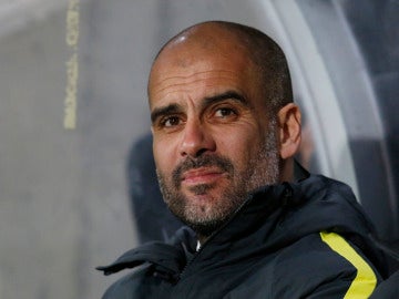 Pep Guardiola, durante un partido con el City Pep Guardiola, durante un partido con el City