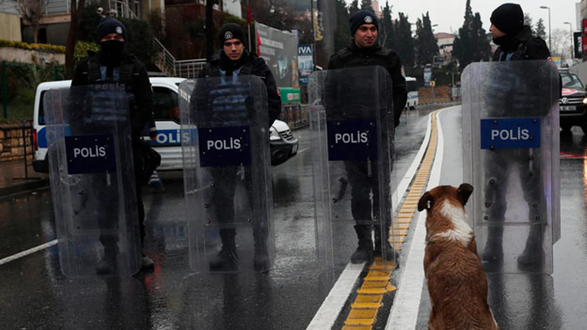 Dispositivo policial en Estambul