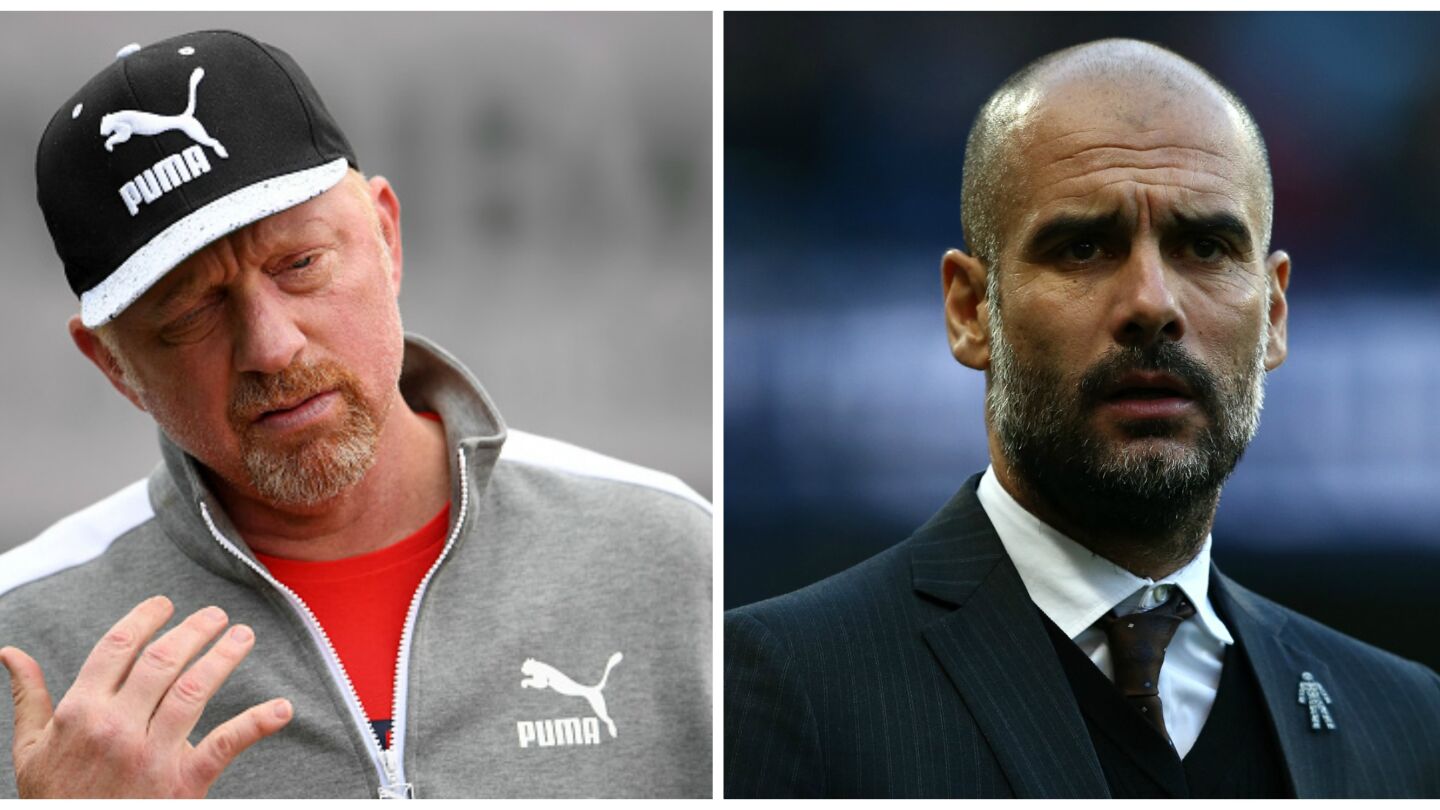 Boris Becker y Pep Guardiola
