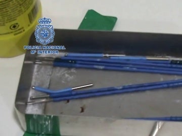 Material incautado por la Policía Nacional Material incautado por la Policía Nacional